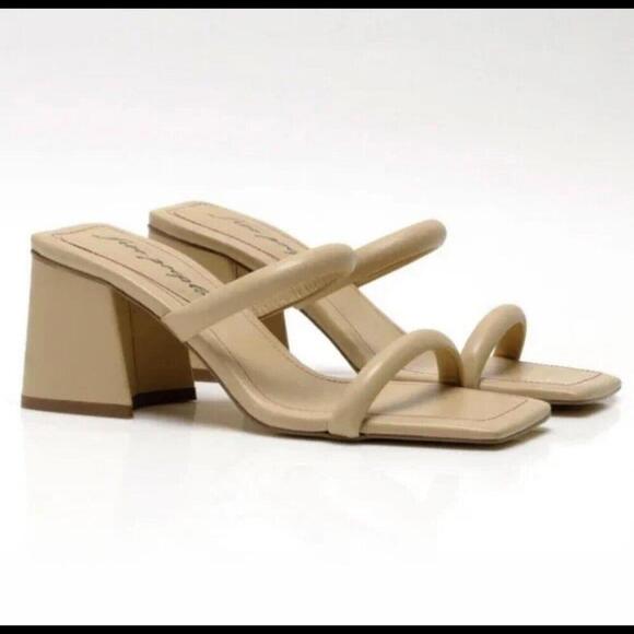Free People Shoes - Free People sandals heels womens 37 7 tan square toe parker boho festival summer